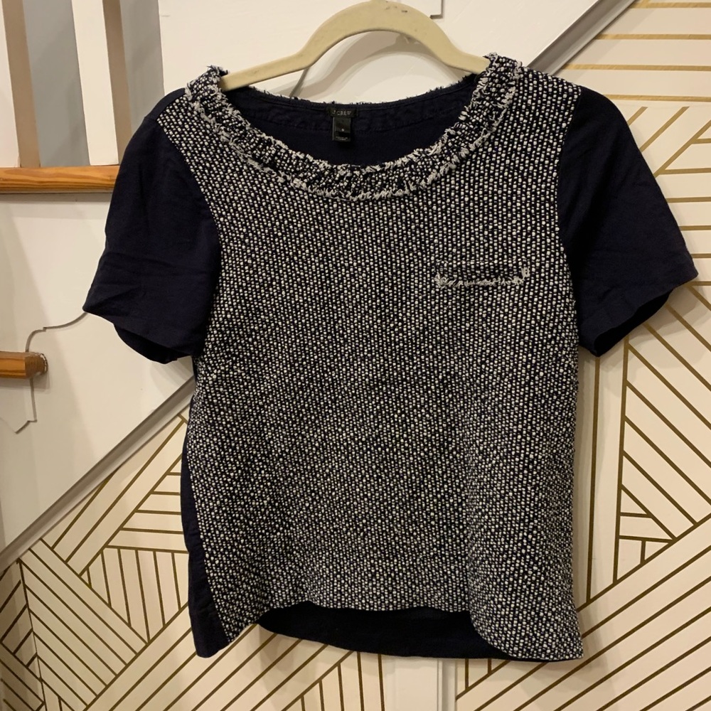 J.Crew Tweed Short Sleeve Shirt